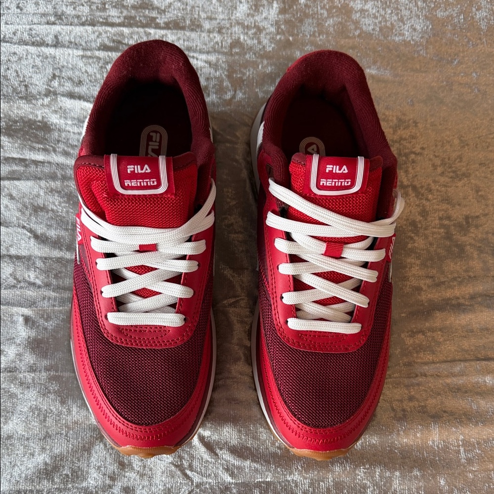 Fila women’s Red and White Retro Sneakers
